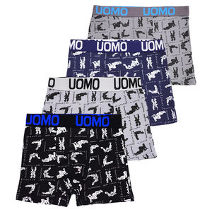 Morcoda Atacado Boxer de Poliéster Macia e Confortável para Homem com Boa Estampa Cueca a Preço Baixo Ropa Interior Para Hombre - Product Image 2