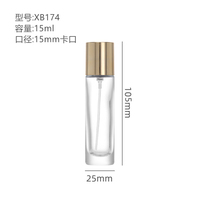 10ml Portable Facile À Sertir Vis Ronde Atomiseur De Parfum Vide Bouteilles De Parfum En Verre