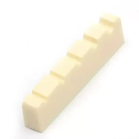 Ivory Plastic Bass Replacement Slotted Nut R400 ABS Bass Guitar Nuts for 4 String Electric Bass Parts