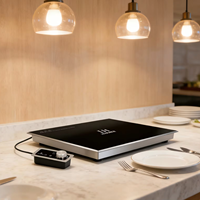 Table de cuisson à induction encastrable, plaque chauffante intégrée, cuisinière électrique pour chauffer les aliments