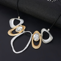 Collier TongLing Offre Spéciale mode tour de cou géométrique métal irrégulier gros géométrique multicouche accessoires bijoux