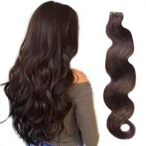 8 polegadas para 32 polegadas extensões de cabelo fita de cabelo humano loiro onda do corpo duplo drawn trama da pele extensão do cabelo de fita