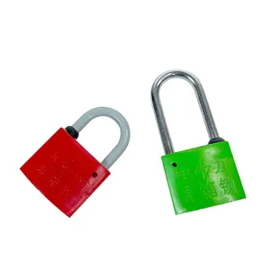 लंबे समय हथकड़ी पीतल padlocks के लिए 50mm थोक प्लास्टिक कवर padlocks संयोजन कुंजी ताला स्टेनलेस