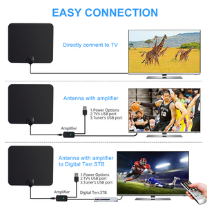 Alta ganancia con circuito amplificador <span class=keywords><strong>Antena</strong></span> de <span class=keywords><strong>TV</strong></span> <span class=keywords><strong>digital</strong></span> interior UHF VHF HDTV <span class=keywords><strong>antena</strong></span> de <span class=keywords><strong>TV</strong></span> <span class=keywords><strong>digital</strong></span> para <span class=keywords><strong>TV</strong></span> 4K - Product Image 3