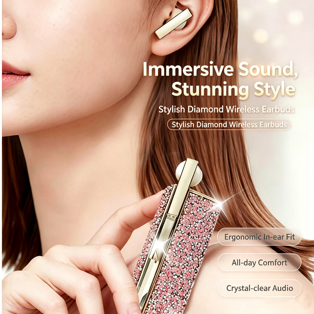 AI Smart Translation Earbuds, Wireless Bluetooth 5.3, Noise Cancelling, 4H Playback, In-Ear Headphones for Business & Travel