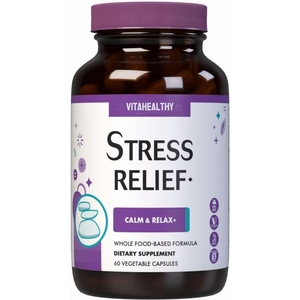 Vitahealthy OEM/ODM Marque distributeur Fourniture en usine Capsules anti-stress Aide à calmer le cerveau et à détendre le corps Soutenir la bonne humeur - Product Image 1