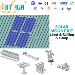 Système de montage <span class=keywords><strong>solaire</strong></span> en L le plus vendu, fabricant de supports de panneaux photovoltaïques en aluminium anodisé 6005-T5 pour les Philippines |   Art Sign - Product Image 1