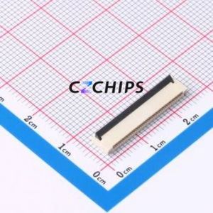 FPC-1.0HF-20PWAR-H20 FFC/FPC Connector SMD,P=1mm,Horizontal Mount Connector Flip Cover Type Double Side Contact / Top Bottom - Product Image 1