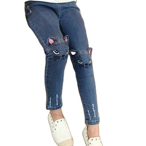 Pantalons longs pour filles de 3 à 13 ans, vêtements pour enfants, jeans pour filles, vêtements en denim, pantalons - Product Image 1