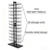 Support de présentoir à chapeaux en fil métallique autoportant personnalisé avec revêtement en poudre pour magasin de détail, casquettes de camionneur, accessoires