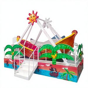 Manèges de bateaux pirates palpitants pour les parcs d'attractions intérieurs/extérieurs et les centres commerciaux, en fibre de verre durable, à vendre - Product Image 1