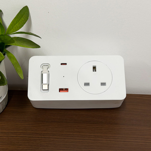 Multiprise à fixation sur bureau avec câble USB-C rétractable de 1 m, chargeur rapide PD 20 W, 1 <span class=keywords><strong>prise</strong></span> UK, <span class=keywords><strong>prise</strong></span> de bureau pour la maison, le bureau ou la table - Product Image 5