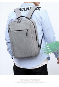 2022 Custom Business Shockproof Waterproof Nylon Laptop <b>Backpack</b> Factory Sale School Bag 15.6 Inch Unisex USB Charging - Product Image 4