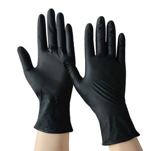 Gants en nitrile sans latex Clinique dentaire Infirmière Examen médical Gants en nitrile 4mil jetables sans poudre noire pour médecin - Product Image 1
