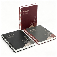 Carnet à spirales avec impression personnalisée, format flexible A5, B5, A6, 80 pages