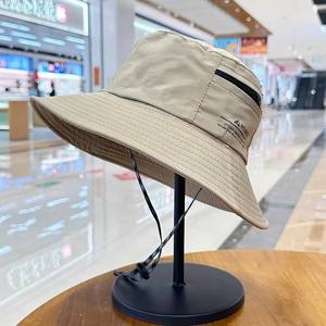 Ntlwkr Sombrero tipo pescador negro de secado rápido, transpirable, protección solar, para exteriores, pesca, senderismo, unisex para adultos - Product Image 3