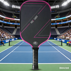 ไม้พายพิคเคิลบอลแบบพกพา น้ำหนักเบา ผลิตจากคาร์บอนไฟเบอร์ผสม 16 มม. ผิวทอขึ้นรูปด้วยความร้อน ได้รับการรับรองจาก USAPA อย่างเป็นทางการ - Product Image 1