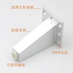 Pieds de meuble de cuisine réglables en plastique avec plaque de support inférieure – Pièces et accessoires pour armoires de cuisine - Product Image 3
