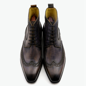 Goodyear Blake Welt, botas de moda para Hombre, zapatos, botas clásicas impermeables para hombre, zapatos formales Para Hombre, botas con cordones para hombre - Product Image 1