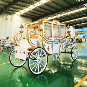 รถม้าแต่งงานไฟฟ้า รถม้าเจ้าสาวแบบราชวงศ์ รถม้าลากสำหรับงานพิเศษ - Product Image 5