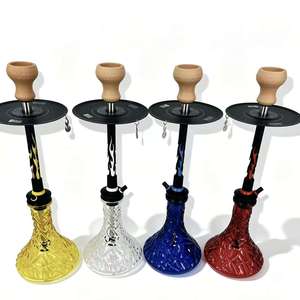 Moderna Cachimba Rusa de Aluminio con Base de Vidrio, Caja de Regalo y Accesorios para Bar - Product Image 1