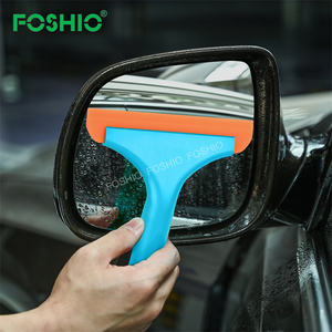 Foshio personalizar LOGO coche ventana tinte herramienta parabrisas recoger agua silicona raspador herramienta - Product Image 3