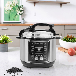 Gran Venta 2025 Olla de Presión Eléctrica Silver Crest Multifunción 110V EE. UU. Acero Inoxidable 5 Litros 6L Multicocina Digital Inteligente - Product Image 1
