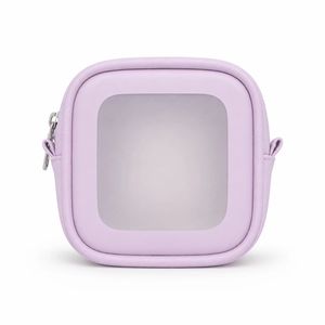 Wholesale Custom <b>Clear</b> Window Cosmetic <b>Bag</b> Travel Makeup <b>Toiletry</b> Organizer for Skincare Beauty Essentials Supplier - Product Image 1