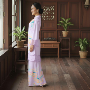 ชุดบาจู คูรุง ขายส่งจากโรงงานโดยตรง ผ้าเครปไม่ต้องรีด ราคาถูก ทันสมัย ชุดเคบาย่า ลูกไม้ปักลาย พิมพ์ลาย ยืดได้สี่ทาง ไม่เป็นขุย รับผลิตแบบ OEM - Product Image 2