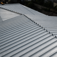Panneau de plancher en acier YX35 125 750 |   Tôle de coffrage trapézoïdale à profil ouvert galvanisée pour bâtiments d'entrepôts industriels