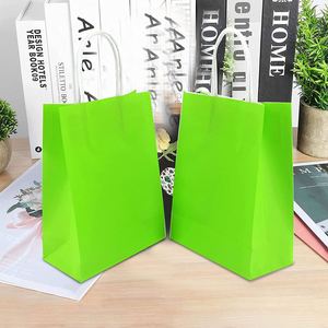 High Quality Kraft Paper <b>Small</b> <b>Gift</b> Bags with Handles Party Shopping Bulk Recyclable Multi-purpose High Quality Kraft Paper Bag - Product Image 4
