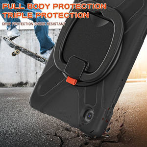 Pour Samsung Galaxy Tab A7 lite T220 boîtier de tablette à réglage multi-angle Anti-chute protecteur d'écran intégré - Product Image 5