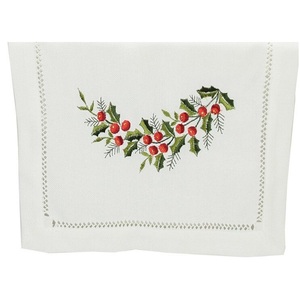 Camino de mesa de diseño navideño bordado, corredor de mesa de algodón con dobladillo de alta calidad para hogar/Hotel/restaurante - Product Image 2
