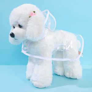 Hot-selling pet supplies: Waterproof raincoat for dogs and cats, transparent rain <b>poncho</b> for Teddy and Corgi dogs, small to - Product Image 3