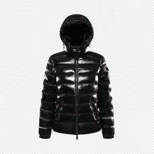 Veste d'<span class=keywords><strong>hiver</strong></span> en duvet noir imperméable à capuche pour <span class=keywords><strong>femme</strong></span>, <span class=keywords><strong>doudoune</strong></span> matelassée, manteau chaud et décontracté, nouvelle collection <span class=keywords><strong>2022</strong></span> - Product Image 1