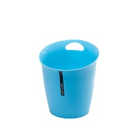 Poubelle portable en plastique simple pour la maison, la salle de bain, le salon, la cuisine, la chambre, le bureau, la table de travail, personnalisable, en forme de baril