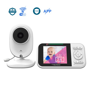 Moniteur bébé multifonction intelligent HD de 2.8 pouces avec vision nocturne audio bidirectionnelle super longue durée de vie de la batterie pour les <span class=keywords><strong>jumeaux</strong></span> - Product Image 1