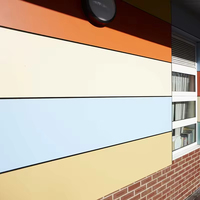 Panneau extérieur professionnel en HPL de 8 mm, placage en stratifié phénolique, panneau mural en bois, revêtement