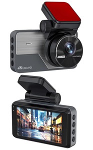 Y06 4K + 2K double enregistreur vidéo HD 1080p 3 pouces IPS caméra de tableau de bord de voiture avec lentilles avant et arrière double canal voiture DVR Dash Cam - Product Image 5