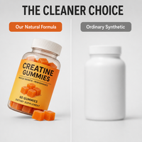 Créatine monohydratée pour adultes, hommes, femmes, athlètes, gommes de créatine pour la remise en forme