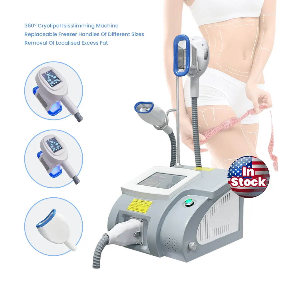 Professionele Cryotherapie 360 Body Shaping Fast Afslankmachine Lipo-Laser 3 Handvat Vet Bevriezing Rf Machine