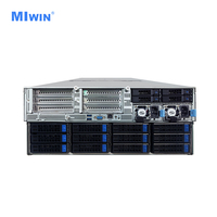 MIWIN Custom 2 Sapphire Rapids CPUs 6 PCIe 5.0 Slots 36 3.5-inch SAS Hard Disk OEM 4U Rack Cloud Storage Server Manufacturer