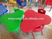 Ensemble de mobilier préscolaire en plastique durable, installations de loisirs confortables pour la maternelle et l'école de la table d'étude des enfants