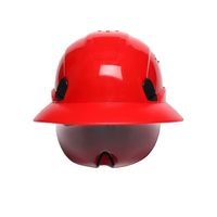 Casque de sécurité industriel à bord complet de type circulaire à fentes certifié ANSI/EN Forte, 6 points de suspension, en HDPE ABS, pour le sauvetage
