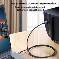 Câble USB C Type-C vers Type-B mâle plaqué or pour imprimante et ordinateur, longueur personnalisable (1M-3M), certifié CE ROHS