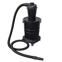 Extracteur de poussière portable efficace en plastique avec seau de 30 L pour garage et usage commercial, fonctionnement manuel