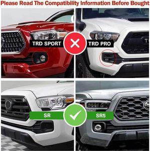 LUMA Auto Exterior Parts <b>LED</b> Fog <b>Light</b> <b>Cover</b> With Fog for 2016-2023 SR5 Dual Color Front Bumper Fog <b>Light</b> - Product Image 3