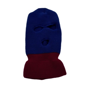 Máscara de esquí de material acrílico de punto al por mayor sombrero de máscara de Ciclismo de cara completa de 3 agujeros con bolsa de dólar blanco bordada - Product Image 1