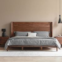 Lit Queen moderne personnalisé Lit superposé en bois massif et MDF pour les projets de design d'intérieur à la maison