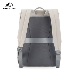 Kingsons Men's <b>Backpack</b> Flap Design Lightweight Large Capacity Laptop Bag Everyday Use Travel <b>Backpack</b> Solid Color Middle Size - Product Image 2